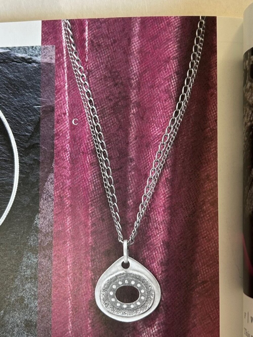 Silpada Sterling Silver Necklace with Cubic Zirconia Pendant